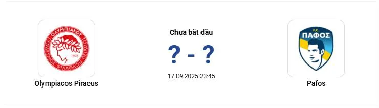 23h45 ngày 17/9/2025, vòng 1 UEFA Champions League 23h45 ngày 17/9/2025, vòng 1 UEFA Champions League