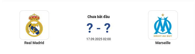 2h00 ngày 17/09/2025, Champions League 2025/26 2h00 ngày 17/09/2025, Champions League 2025/26