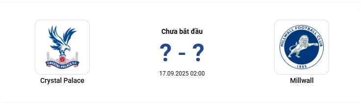 2h00 ngày 17/9/2025, Vòng 3 cúp liên đoàn Anh 2h00 ngày 17/9/2025, Vòng 3 cúp liên đoàn Anh